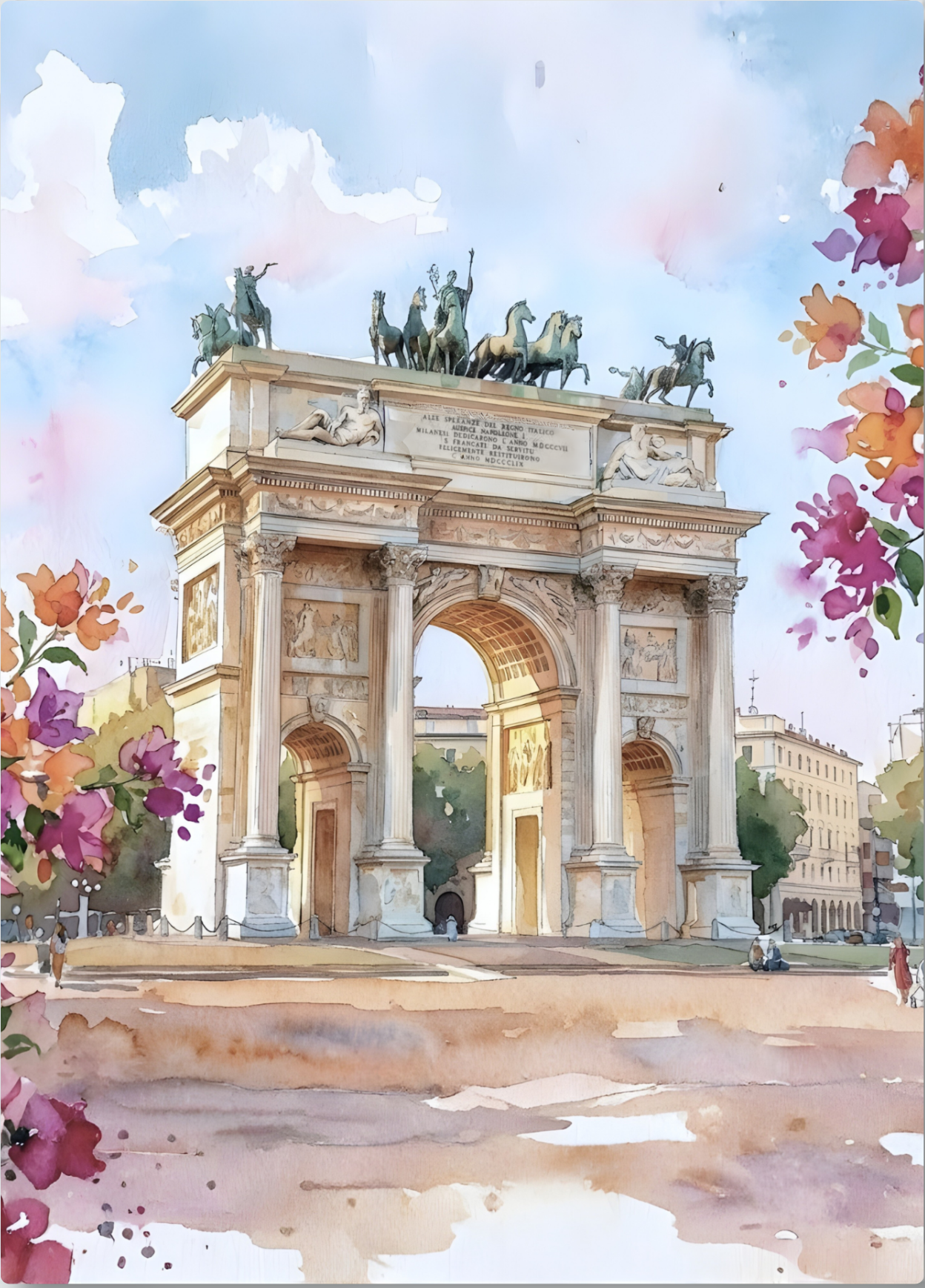 Italy — The Arch at the Edge of Milan