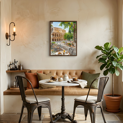 Italy — Breakfast Across from the Colosseum