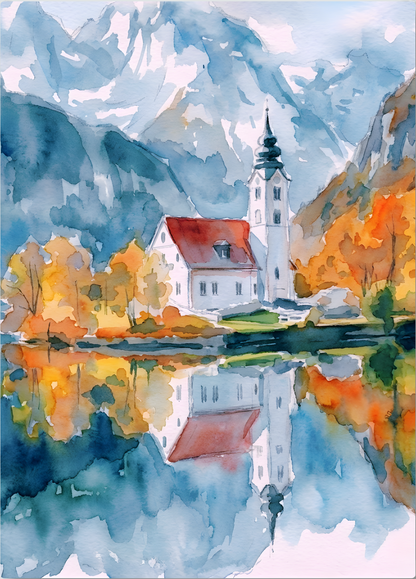 Slovenia — Lake Bled, Julian Alps
