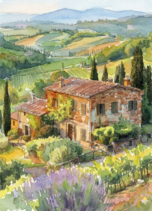 Italy — The Farmhouse in Val d'Orcia