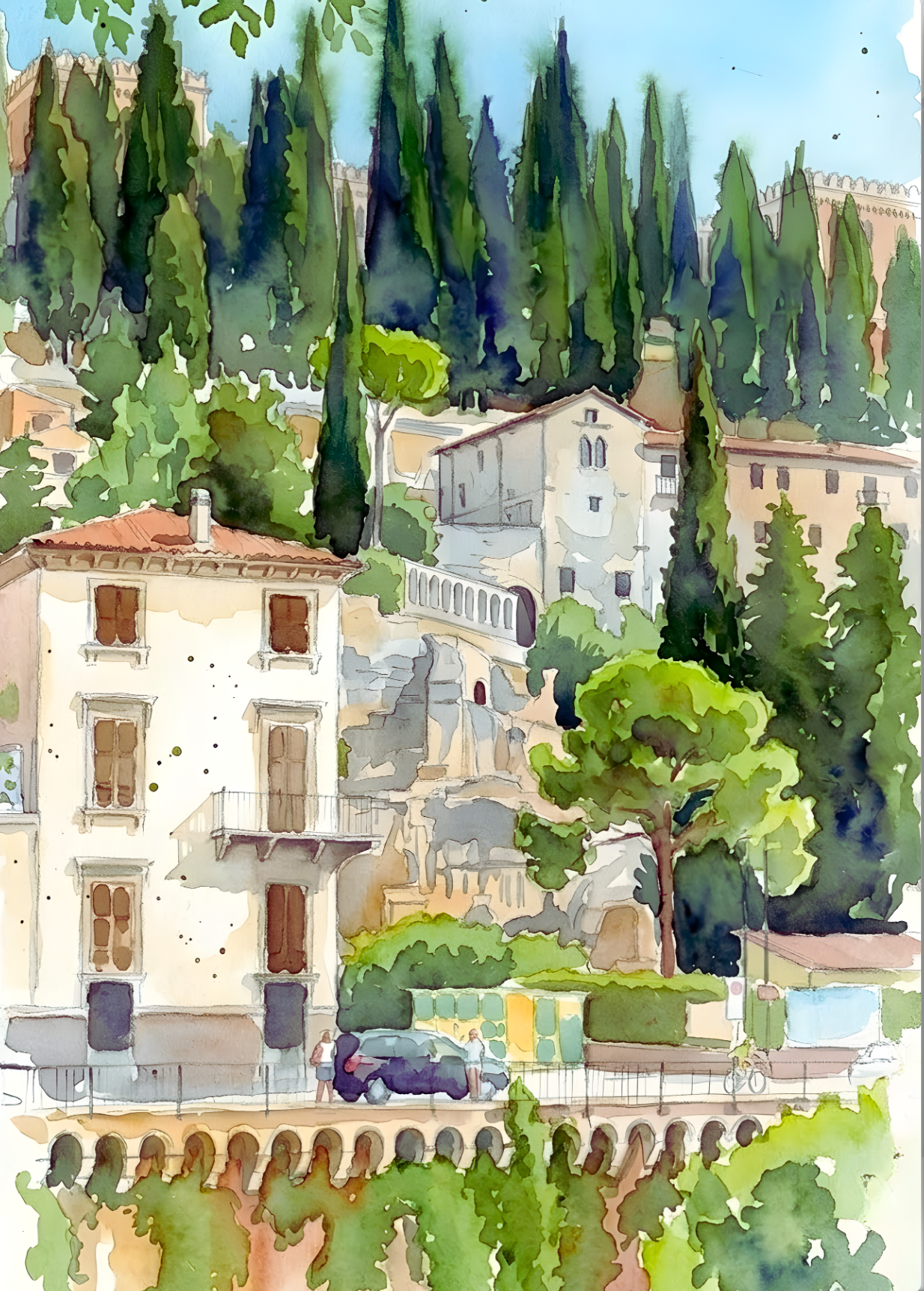 Italy — The Hill Above Verona